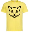Чоловіча футболка British cat Лимонний фото