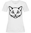 Жіноча футболка British cat Білий фото