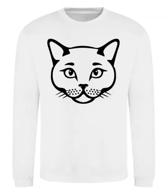 Світшот British cat Білий фото