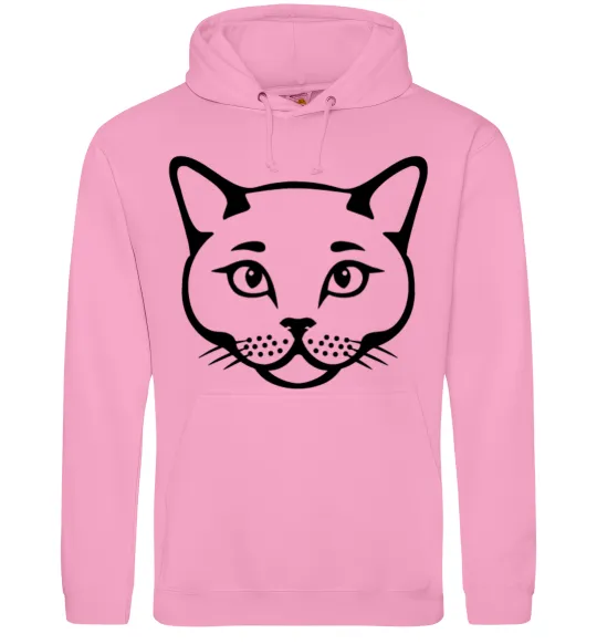 Женская толстовка (худи) British cat Розовый фото