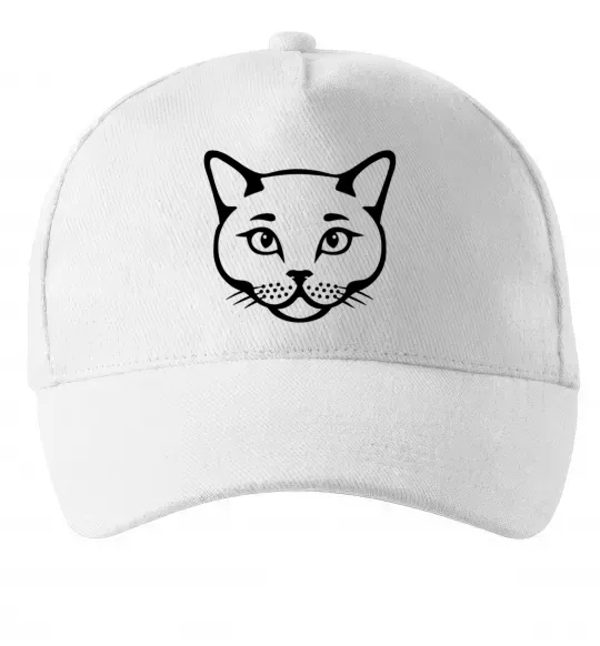Кепка British cat Білий фото