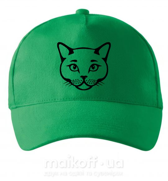 Кепка British cat Зелений фото