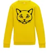 Детский Свитшот British cat Солнечно желтый фото