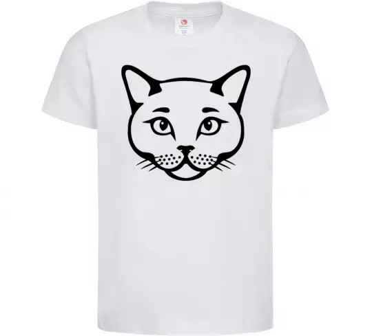 Дитяча футболка British cat Білий фото