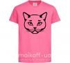 Детская футболка British cat Ярко-розовый фото