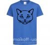 Детская футболка British cat Ярко-синий фото