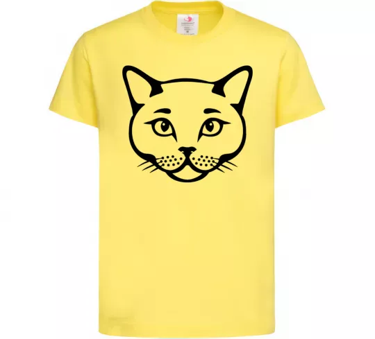 Дитяча футболка British cat Лимонний фото