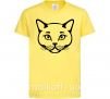 Дитяча футболка British cat Лимонний фото
