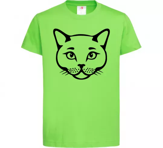 Дитяча футболка British cat Лаймовий фото