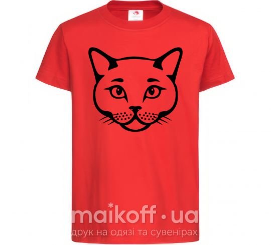 Дитяча футболка British cat Червоний фото
