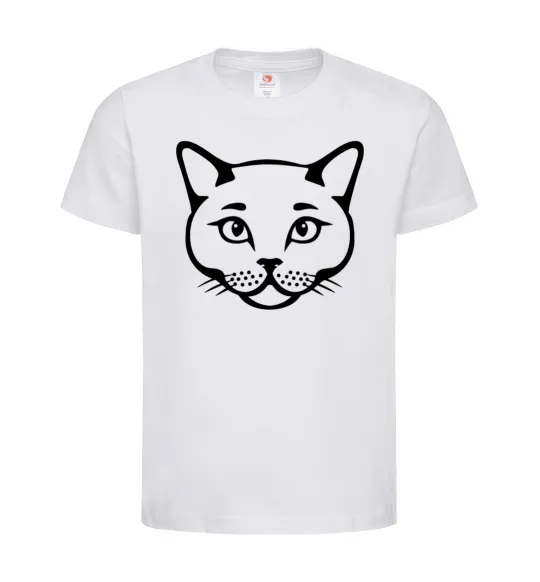 Дитяча футболка British cat Білий фото