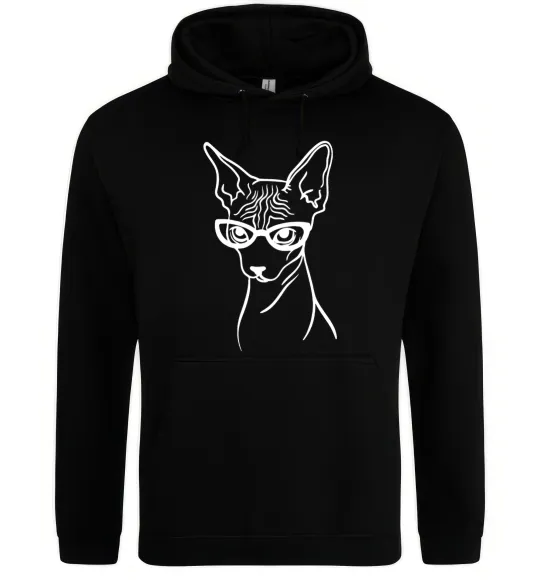 Жіноча толстовка (худі) Serious sphinx Чорний фото