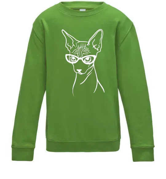 Дитячий світшот Serious sphinx Лаймовий фото