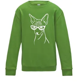 Детский Свитшот Serious sphinx Лаймовый фото