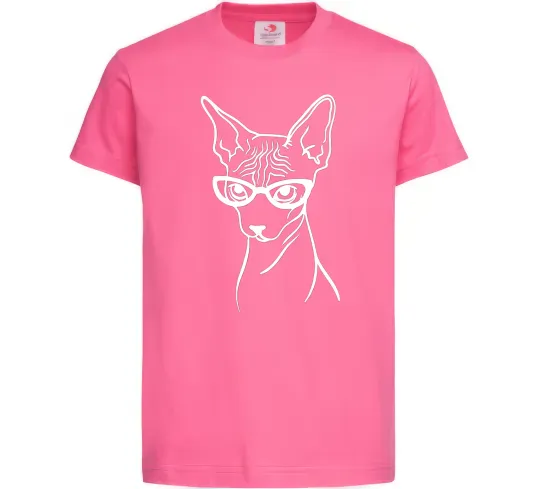 Детская футболка Serious sphinx Ярко-розовый фото