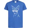 Детская футболка Serious sphinx Ярко-синий Детская футболка Serious sphinx Ярко-синий фото