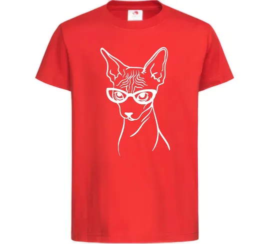 Детская футболка Serious sphinx Красный фото