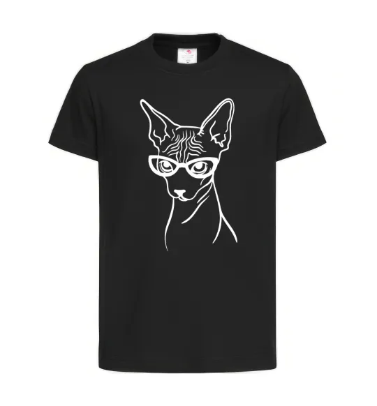 Детская футболка Serious sphinx Черный фото