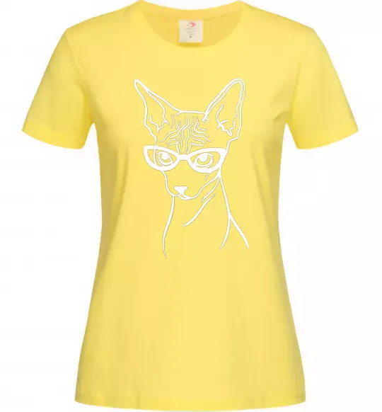 Женская футболка Serious sphinx Лимонный фото