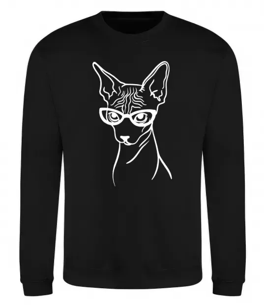 Свитшот Serious sphinx Черный фото