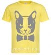Чоловіча футболка Gray cat Лимонний фото