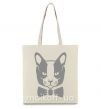 Эко-сумка Gray cat Бежевый фото