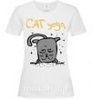 Жіноча футболка Cat Yoga Білий фото