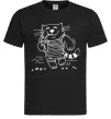 Мужская футболка Кіт матрос Черный Мужская футболка Кіт матрос Черный фото