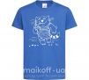 Детская футболка Кот матрос Ярко-синий фото