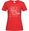 Женская футболка Кіт матрос Красный Женская футболка Кіт матрос Красный фото