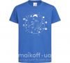 Детская футболка Kitty space Ярко-синий фото