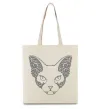 Еко-сумка Decorative sphynx cat Бежевий Еко-сумка Decorative sphynx cat Бежевий фото