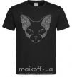 Чоловіча футболка Decorative sphynx cat Чорний фото