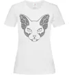 Жіноча футболка Decorative sphynx cat Білий фото