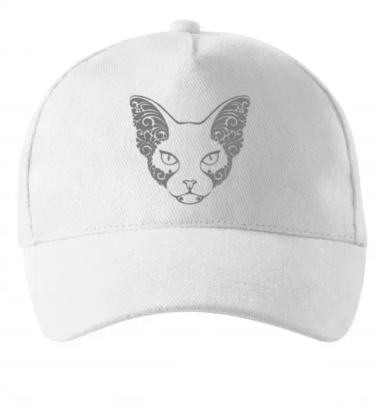 Кепка Decorative sphynx cat Білий фото