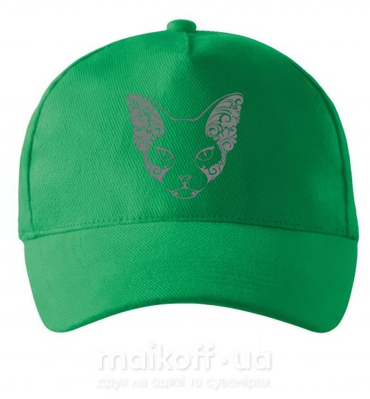 Кепка Decorative sphynx cat Зеленый фото
