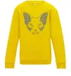 Детский Свитшот Decorative sphynx cat Солнечно желтый Детский Свитшот Decorative sphynx cat Солнечно желтый фото