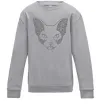 Детский Свитшот Decorative sphynx cat Серый меланж Детский Свитшот Decorative sphynx cat Серый меланж фото