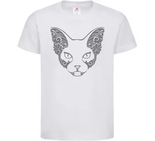 Дитяча футболка Decorative sphynx cat Білий фото