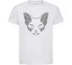 Дитяча футболка Decorative sphynx cat Білий фото