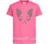 Дитяча футболка Decorative sphynx cat Яскраво-рожевий фото