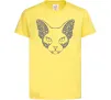Дитяча футболка Decorative sphynx cat Лимонний фото