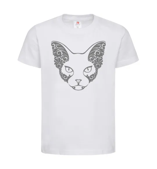 Дитяча футболка Decorative sphynx cat Білий фото