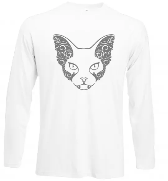 Лонгслив Decorative sphynx cat Белый фото