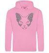 Женская толстовка (худи) Decorative sphynx cat Розовый Женская толстовка (худи) Decorative sphynx cat Розовый фото