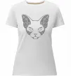 Женская премиум футболка Decorative sphynx cat Белый фото
