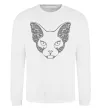 Світшот Decorative sphynx cat Білий фото