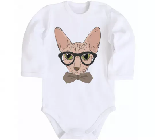 Детский боди Сфінкс з метеликом Белый фото