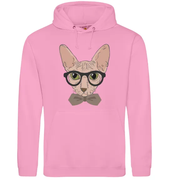 Мужская толстовка (худи) Сфінкс з метеликом Розовый фото