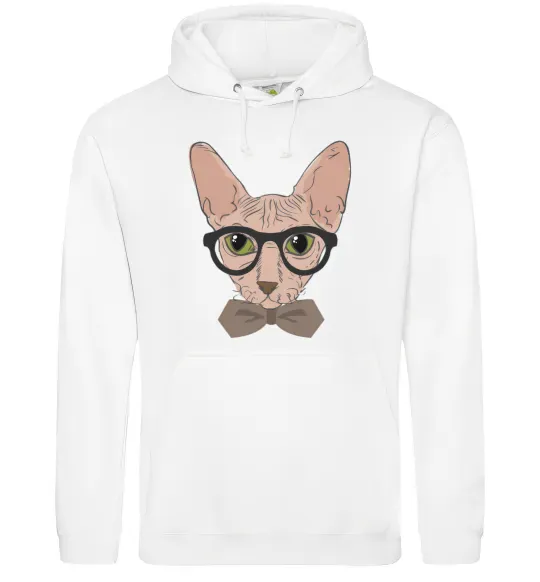 Женская толстовка (худи) Сфінкс з метеликом Белый фото